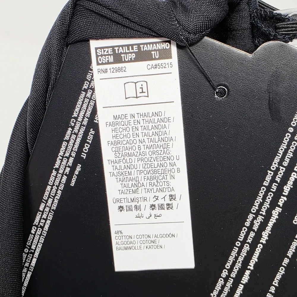 Nike Fleece‎ Reversible Neck Warmer Unisex Adult Black Snood Winter Weather Cold